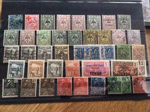 French Colonies mixed mounted mint & used stamps duplication A12945