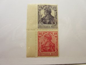 GERMANY Zusammendrucke Michel: S9, MINT LIGHTLY HINGED Lot32 Cat €24