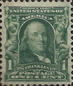 # 300 BLUE GREEN USED BEN FRANKLIN