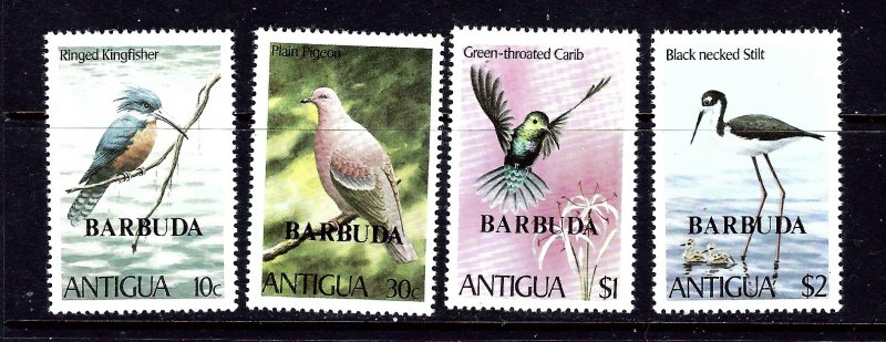 Barbuda 464-67 MNH 1980 Birds overprints