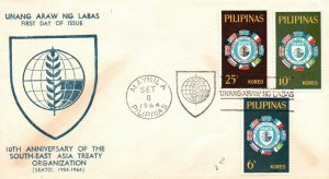 Philippines 1964 - 20th Anniversary SEA Treaty FDC