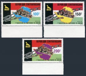 Central Africa 454-456, MNH. Mi . Zimbabwe Independence, 1st Ann. 1981.