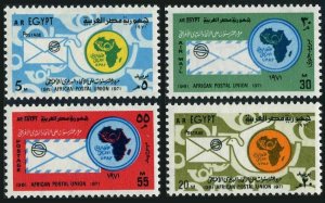 Egypt 885-887,C138,MNH.Michel 533-536. African Postal Union APU,10,1971.Dove.