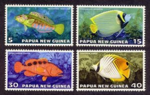 Papua New Guinea Sc# 442-5 MNH Tropical Fish