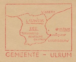 Meter cover Netherlands 1962 Lauwers Sea - Zoutkamp - Salt - Ulrum