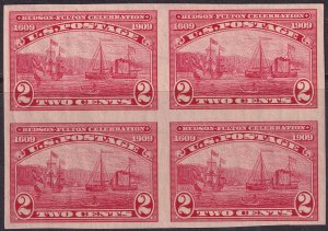 #373 Mint OG, XF, Block of 4 (CV $90) (CV $22 - ID30219) - Joseph Luft