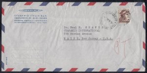 Italy - May 6, 1968 Airmail Cover to States