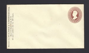 MINT ENVELOPE: Scott #U79 / UPSS #159 , Cat $40.00