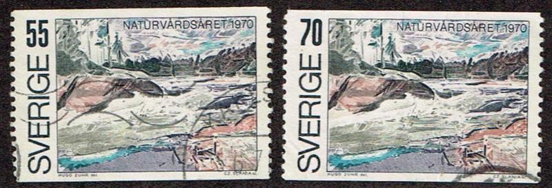 Sweden # 851 - 852 U