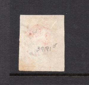 #10A - 3 cent stamp of 1851 - RARE FIRST PLATE #1 early - cv$160++  39R1e