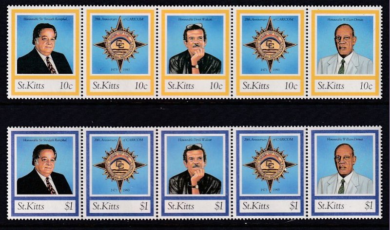 St Kitts 375-376 MNH VF