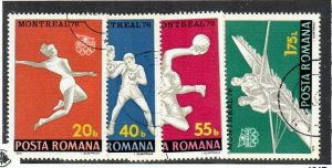 Romania; Scott 2629-2632; 1976; Precanceled; Olympics