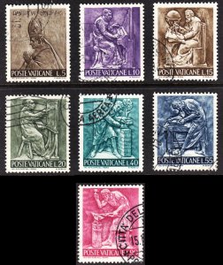 Vatican City Scott 423-26, 428-29, 431 F to VF used.  FREE...