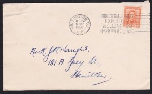 NEW ZEALAND 1950 cover - Wellington Industrial Jubilee slogan cancel.......A6900