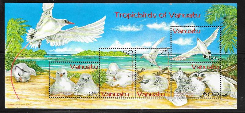 Vanuatu #857a Tropic Birds Sounenir sheet (MNH) CV $11.50