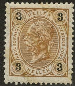Austria, Scott #72a, Unused, Hinged