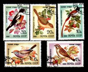 Russia 4972-4976 CTO NH Birds!