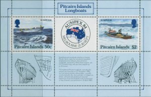 Pitcairn Islands 1984 SG263 Ausipex Longboats MS MNH