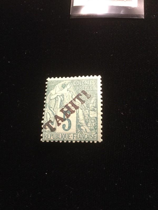 Tahiti Scott #8 Mint Hinged All Scarce Stamps!