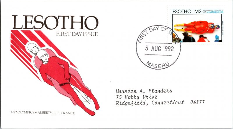 Worldwide First Day Cover, Olympics, Lesotho