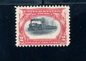 USAstamps Unused FVF US 1901 Pan-American High Train Var Scott 295 OG MNH