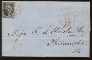 2 Washington Used Stamp on Cover St Louis to Philadelphia w/ Pinchot Cert LV6672