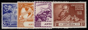 ANTIGUA GVI SG114-117, 1949 ANNIVERSARY of UPU set, NH MINT.
