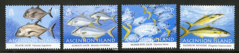 ASCENSION ISLANDS 886-889 MNH SCV $9.00 BIN $5.00 MARINE LIFE