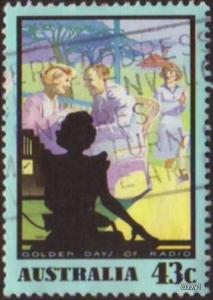 Australia 1991 Sc#1219, SG#1296 43c Radio Days - Serials USED.