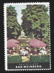 Bad Meinberg, Germany, German Tourism Poster Stamp, Cinderella Label, N.H.