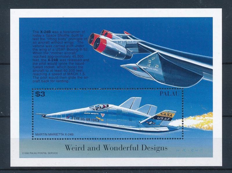 [56656] Palau 1996 Aircraft Space shuttle MNH Sheet