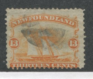 Newfoundland 1865 13 cents used