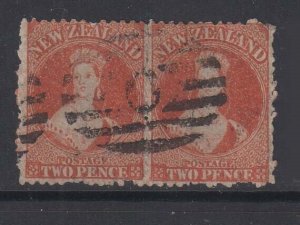 New Zealand FFQ Chalon 2d SG 134 pair FU