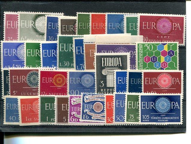 Europa CEPT  1960 complete  VF NH  - Lakeshore Philatelics