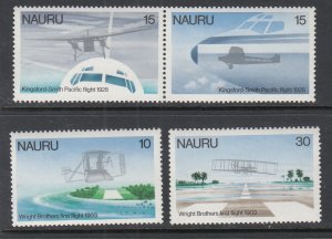 Nauru 191-194 Airplanes MNH VF