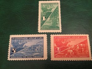 ICOLLECTZONE Cuba 337-339 VF Hinged