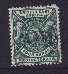 BRITISH EAST AFRICA, KENYA, 1896 QV, 4a. Deep Green, used..