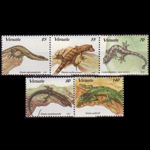 VANUATU 1995 - Scott# 649-53 Lizards Set of 5 NH
