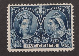 1897 Canada 5¢ Queen Victoria Diamond Jubilee #54 Stamp - MNH est$185