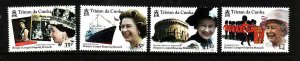 Tristan da Cunha-Sc#1046-9-unused NH set-QEII-Longest Reigning British Monarch-2