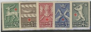 Finland #B49-B53 Unused Single (Complete Set)