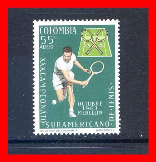 Colombia 1963 #C454, 55c Tennis issue  --  MNH