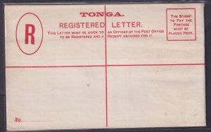 Tonga, 4p Registered Letter Entire Unused