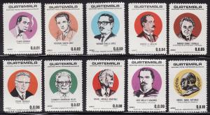 Guatemala #C818-27 F-VF Mint NH ** Writers