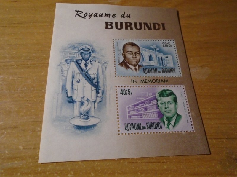 Burundi  #  27  MNH