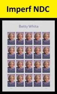 US 5976a Betty White imperf NDC sheet 20 MNH 2025