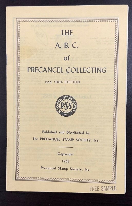 ABC of Precancel Collecting 2nd Ed 1984 Publishing by  Precancel Stamp Society