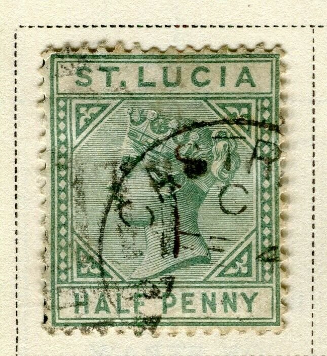 ST.LUCIA; Early 1883 QV issue fine used 1/2d. value