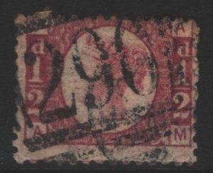 Great Britain Sc#58 Used - Plate 19