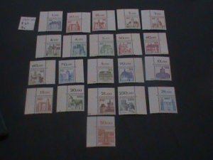 GERMANY 1977-79 MNH SC 1231-1242 CORNER  MARGIN ALL ISSUES XF (263)